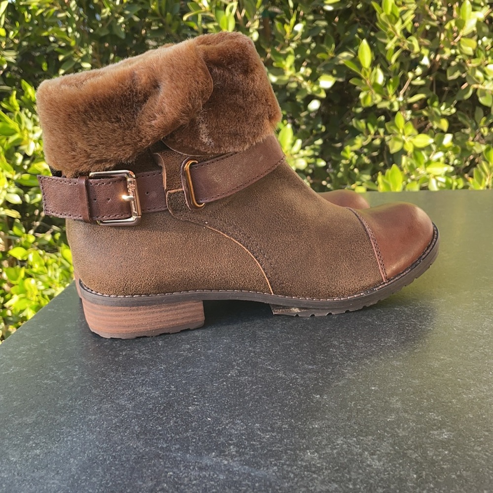 Brand New!! Matt Bernson Leather/Sheerling boots 8.5